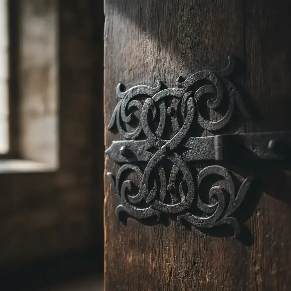 Detailed hinge craftsmanship
